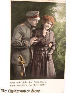 Postkarte 1916 Wer nicht liebt hat keine Seele