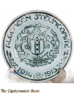 Aardewerk Wandbord Algemeen steuncomitee 1914-1915