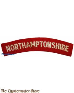 Shoulder flash Northamptonshire Regiment