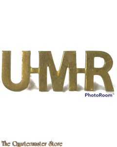 Shoulder title Umvuti Mounted Rifles South Africa (brass)