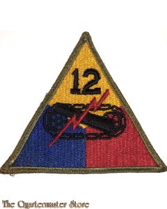 Mouwembleem 12e Armored Division (Sleevebadge 12th Armored Division)