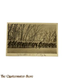 Feld Postkarte 1914-18  Eskadron in Linie