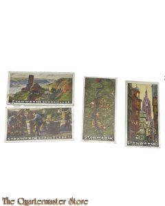 4x Sammelbilder fur Album / Stollwerck / Der Deutsche Rhein/Album Nr.1 1-2