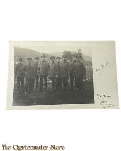 (Photo) Postkarte 1916 9 Deutsche Soldaten im Felde
