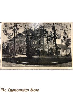 Prent briefkaart mobilisatie 1939 Utrecht Regimentsgebouw Kromhoutkazerne 