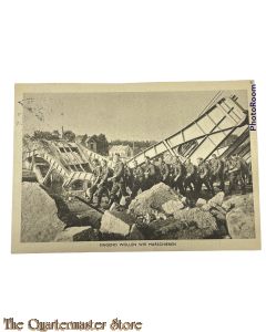 Postkarte militair 40-45 Heute wollen Wir marschieren