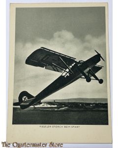 AnsichtsKarte (Mil. Postcard) Fieseler-Storch beim start 
