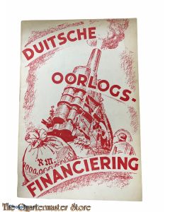 Brochure NSB ; De Duitsche oorlogsfinanciering geen financieel wonder
