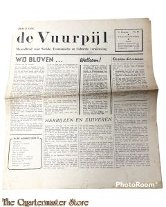 Krant de Vuurpijl 3 e jrg no 20, Overgangsnummer