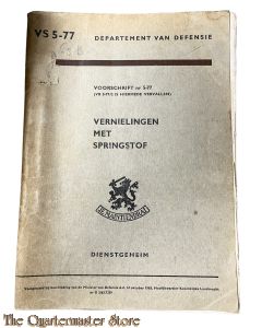 Voorschrift VS 5-77 Vernielingen met springstof 1963