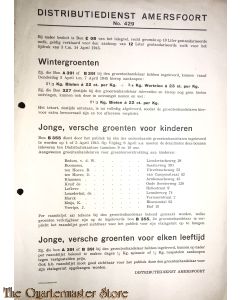 Distributiedienst Amersfoort no  429  t/m 14 april 1945