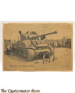 Postkaart Demonstratie van Geallieerde Wapens 1945