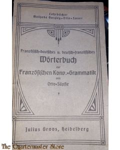 Wörterbuch Deutsch - Fransosisch 1926 (Dictionary German-French 1926)