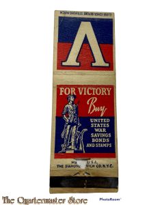 Matchbook V for Victory (trapper on the back)