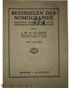 Voorschrift Beginselen der Nomographie Artillerie (Handl voor graphische Formule berekening)