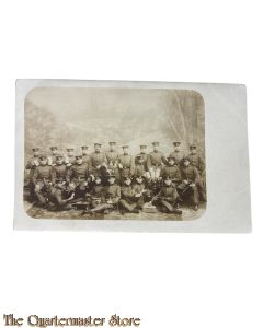Studio photo 1914-18 Deutsche Soldaten kartspielen, bier trinken 