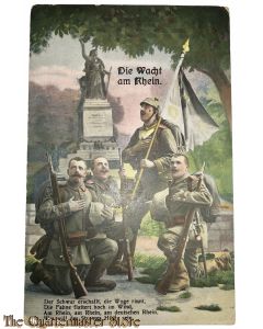 Militair Postkarte Die Wacht am Rhein , Der Schwur erschallt