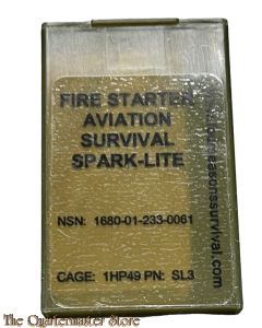 Spark-Lite military fire starter Kit NSN: 1680-01-233-0061