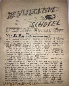 Onderdeelsblad van 32 R.G.G. no 2  ¨de Vliegende schotel¨ 