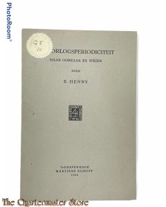 Brochure ; DE OORLOGSPERIODICITEIT haar oorzaak en wezen 1945