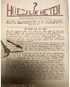 Onderdeelsblad van 32 R.G.G. no 0 (Hoe zal ik heten?)  ¨de Vliegende schotel¨ 