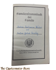 Deutsches Einheits Familien Stammbuch 1943 Merckenheim