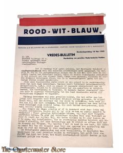 Krant rood wit blauw no 151 10 mei 1945
