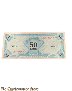 Invasion money 50  Lire 1943