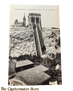 Postcard 1918 Marseille , Ascenseurs de N.-D. de la Garde 
