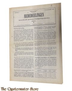 Nederlandsche Spoorwegen Mededeelingen (betreffende personeels aangelegenheden) No 5, 27 November 1942