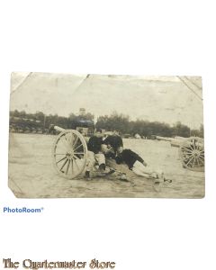 Postcard 1914-18 Begian  Artillery gun with crew
