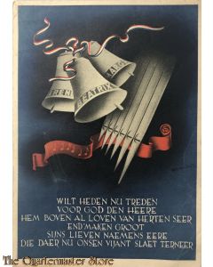 Briefkaart Irene Beatrix Margriet Wilt heden nu treden voor god de heere, hem boven al loven van herten seer