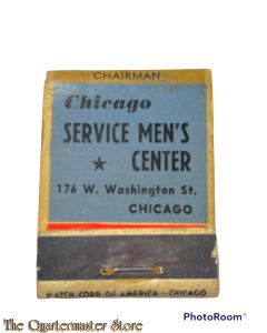 Matchbook ,WW2 Chicago Service Mens Centre 