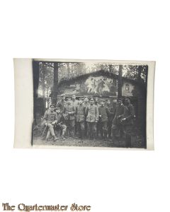 Feldpost karte 1917 gruppe Deutsche Soldaten teil rauchend