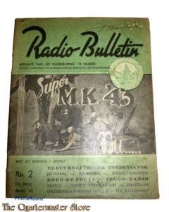 Radio Bulletin no 2 1943 de Muiderkring te Muiden in WW2