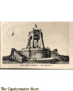 Postkarte Kaiser Wilhelm Denkmal, Porta Westfalica 1914