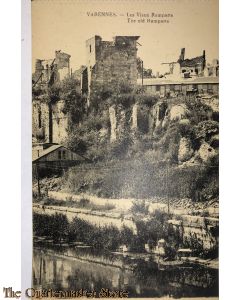 Postcard Varennes the old Ramparts 1918