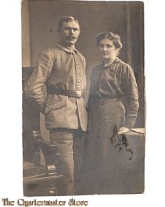 Studio Photo 1914-18 NCO with wife 