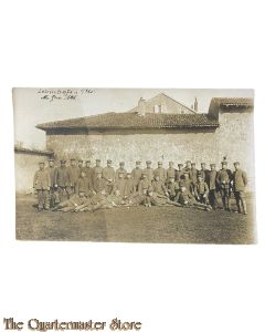 (Studio Photo) Postkarte 1915 Deutscher Soldaten Mach.Gew. Abt.