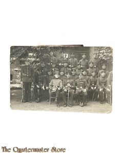 Feldpost karte 1914-18 Photo gruppe Deutsche Unteroffiziere 