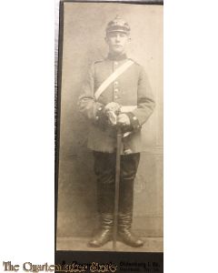 Studio portret german soldier Infantry WW1