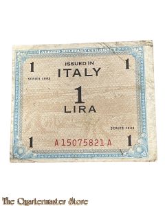 Invasion money 1 Lira 1943