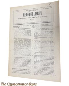 Nederlandsche Spoorwegen Mededeelingen (betreffende personeels aangelegenheden) No 4, 26 October 1942
