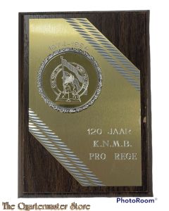 Wandbord  120 jaar K.N.M.B. Pro Rege 1874-1994