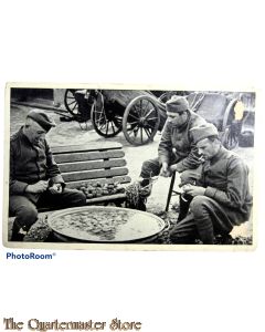 Prent briefkaart mobilisatie 1939 Nederland Paraat Piepers jassen