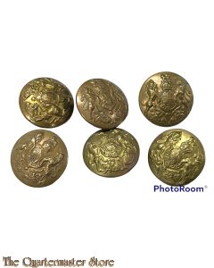 6 KC buttons General Service WW2 (Cheney)