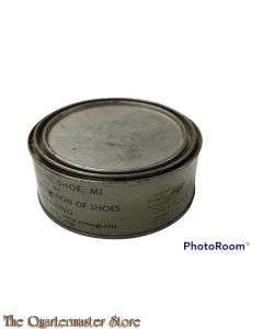 Tin impregnite, shoe , M1 US  Army WW2  (Blik schoen impregneer M1 (waterafstotend maken) US Army WO2)