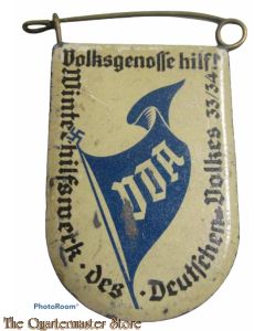 WHW Spende abzeichen Deutsche in Ubersee 1933/34 (Tinnie Deutsche in Ubersee 1933/34)