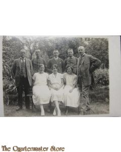 AnsichtsKarte (Mil. Postcard) Officer and NCO with family