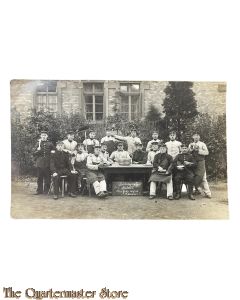 (Photo) Postkarte 1916 Deutsche Soldaten beim Kochen und Putzen